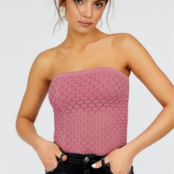 Free People Tops - Free People Honey Textured Tube Top